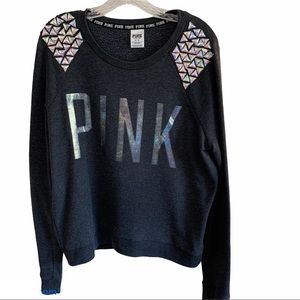 PINK VS blinged out pullover